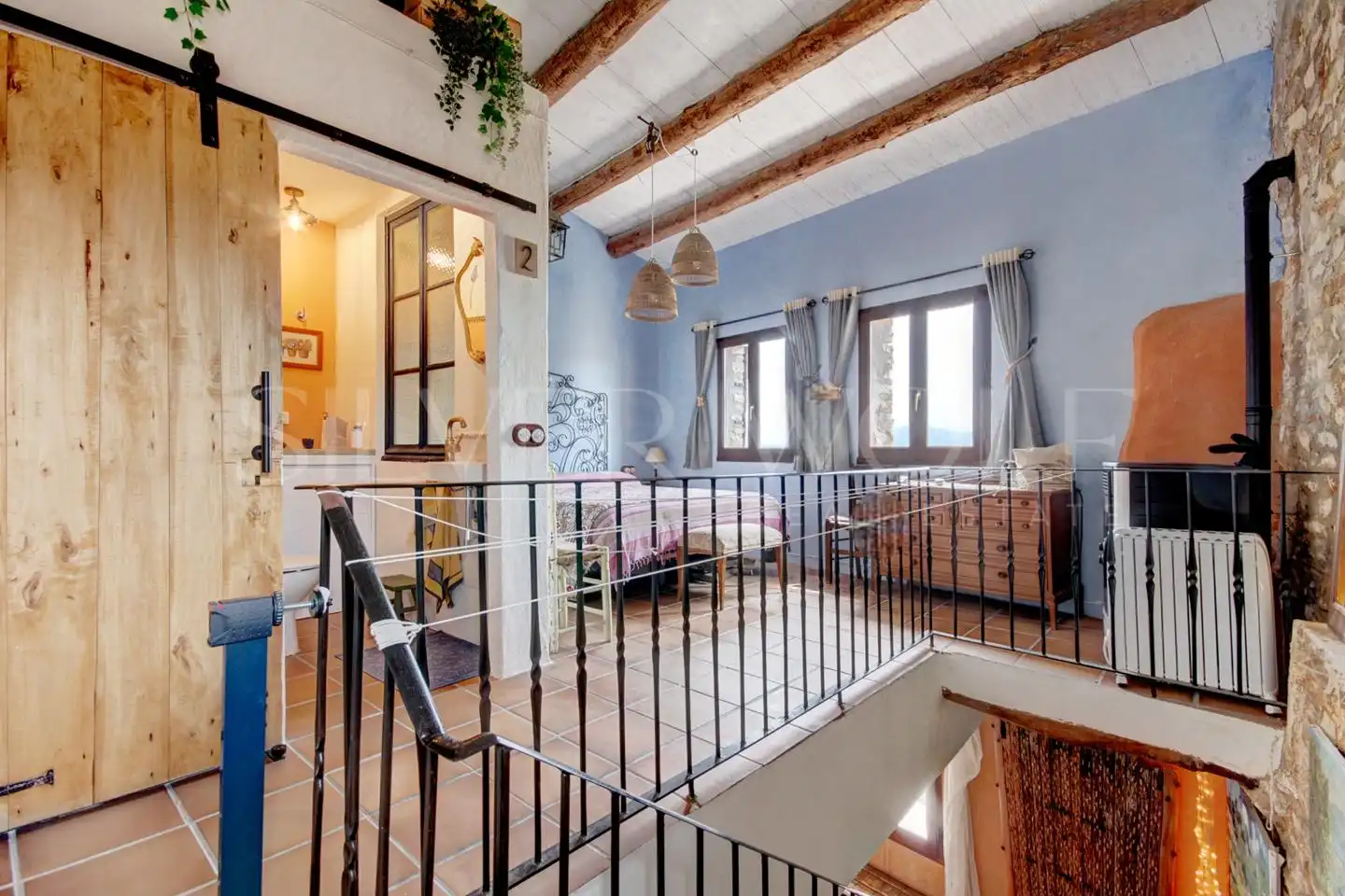 Habitación de Casa adosada en venta en Les Piles con Aire acondicionado y Alarma