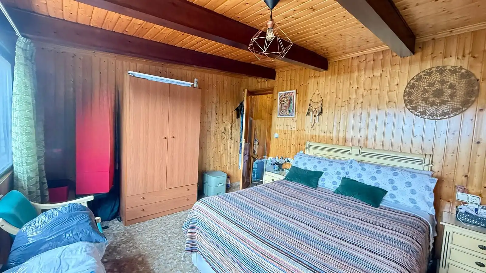 Schlafzimmer von Country house zum Verkauf in Vélez-Málaga mit Klimaanlage, Privatgarten und Terrasse