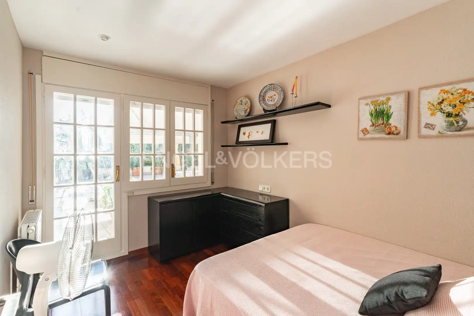 Bedroom of Flat for rent in Caldes d'Estrac  with Air Conditioner, Heating and Private garden