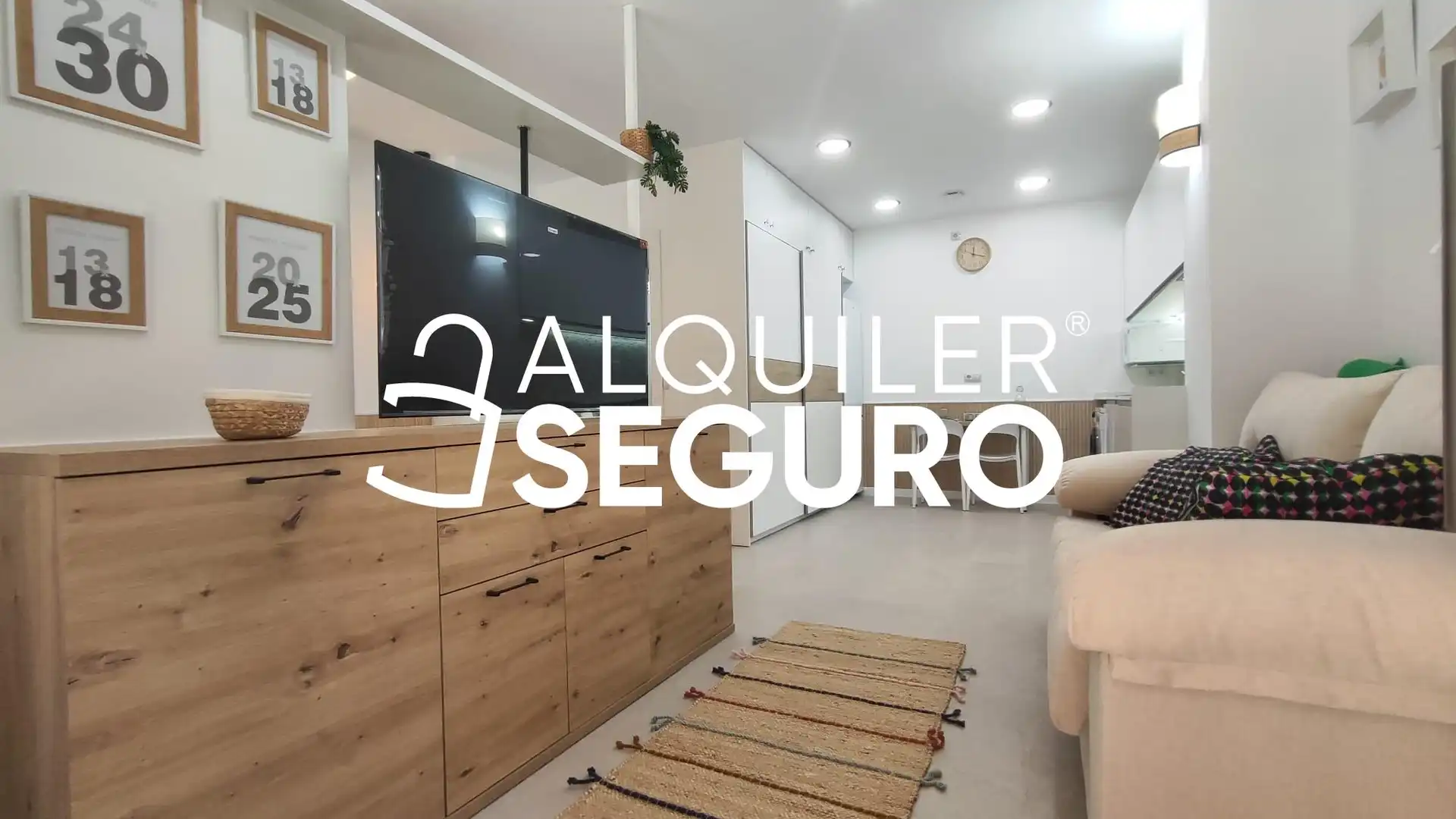 Sala de estar de Estudio de alquiler en Alfafar con Aire acondicionado, Calefacción y Amueblado