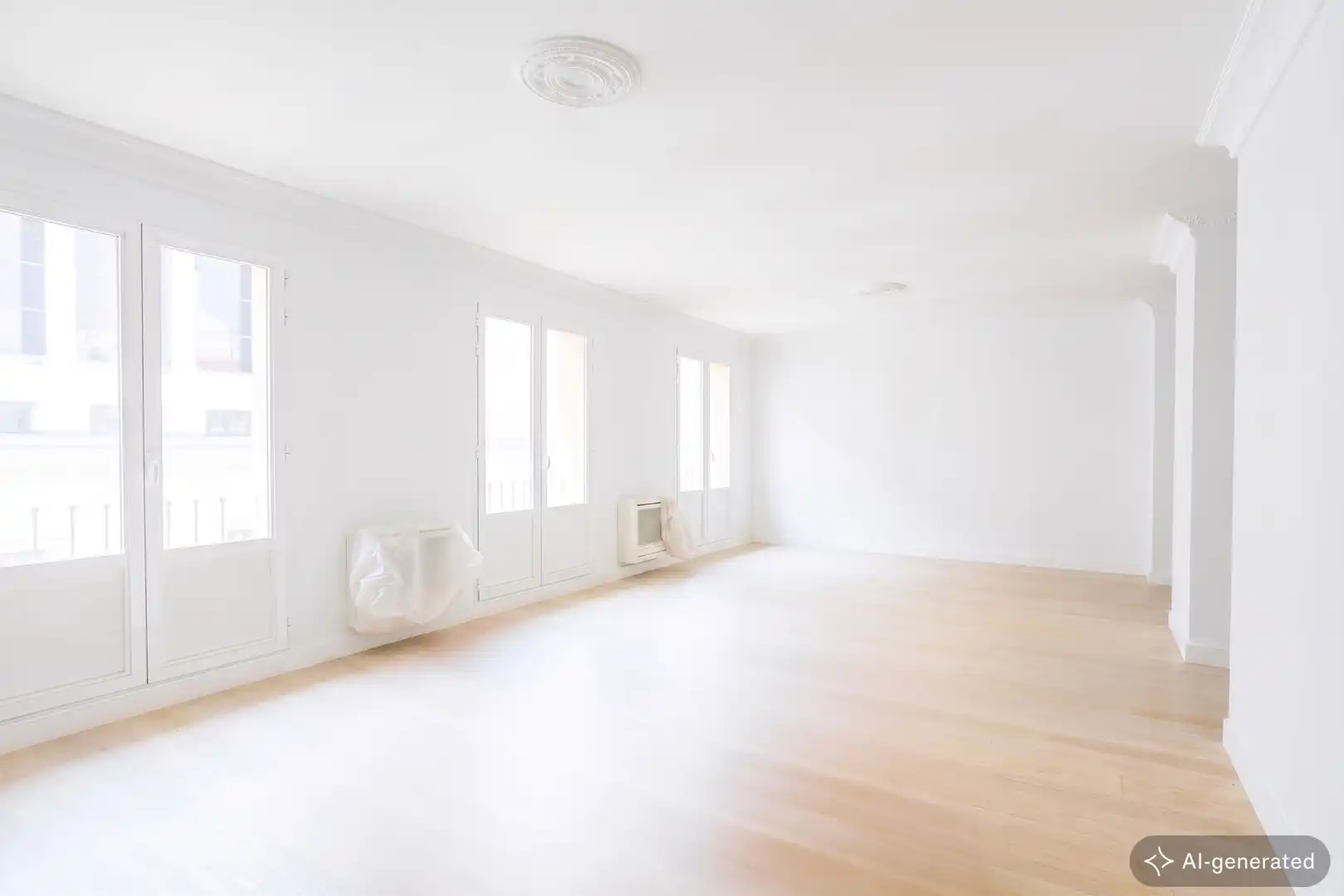 Bedroom of Flat for sale in Madrid  with Air Conditioner, Heating and Balcony