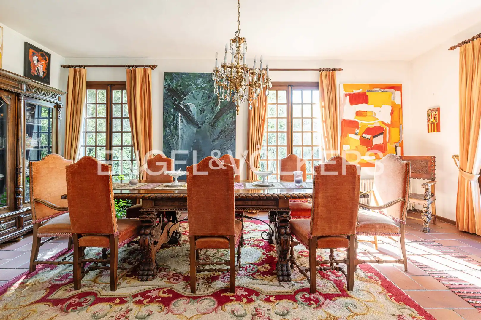 Comedor de Casa o chalet en venta en Pozuelo de Alarcón con Calefacción, Jardín privado y Piscina