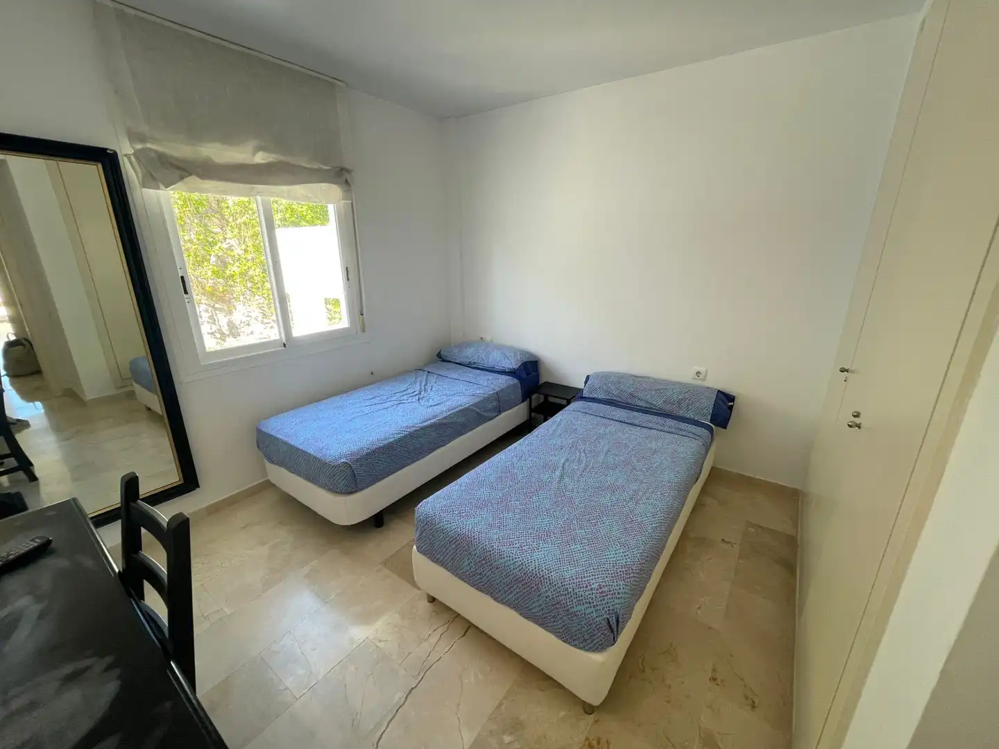 Schlafzimmer von Einfamilien-Reihenhaus zum Verkauf in Santa Eulària des Riu mit Klimaanlage, Terrasse und Möbliert