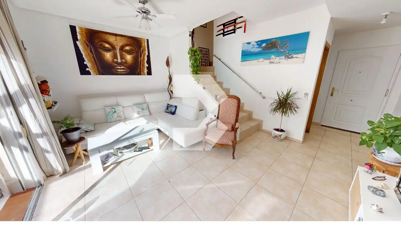 Sala d'estar de Casa o xalet en venda en Aigües amb Aire condicionat i Moblat