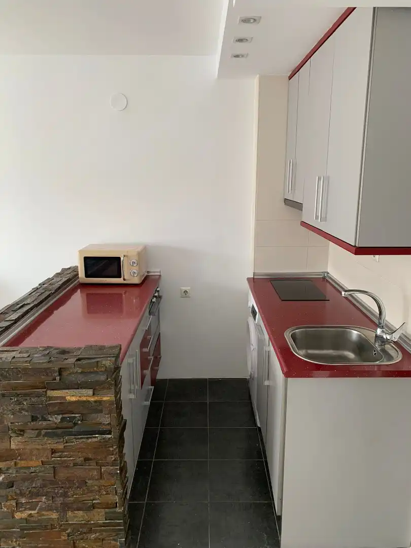 Cocina de Apartamento de alquiler en Zaragoza con Calefacción, Parquet y Amueblado