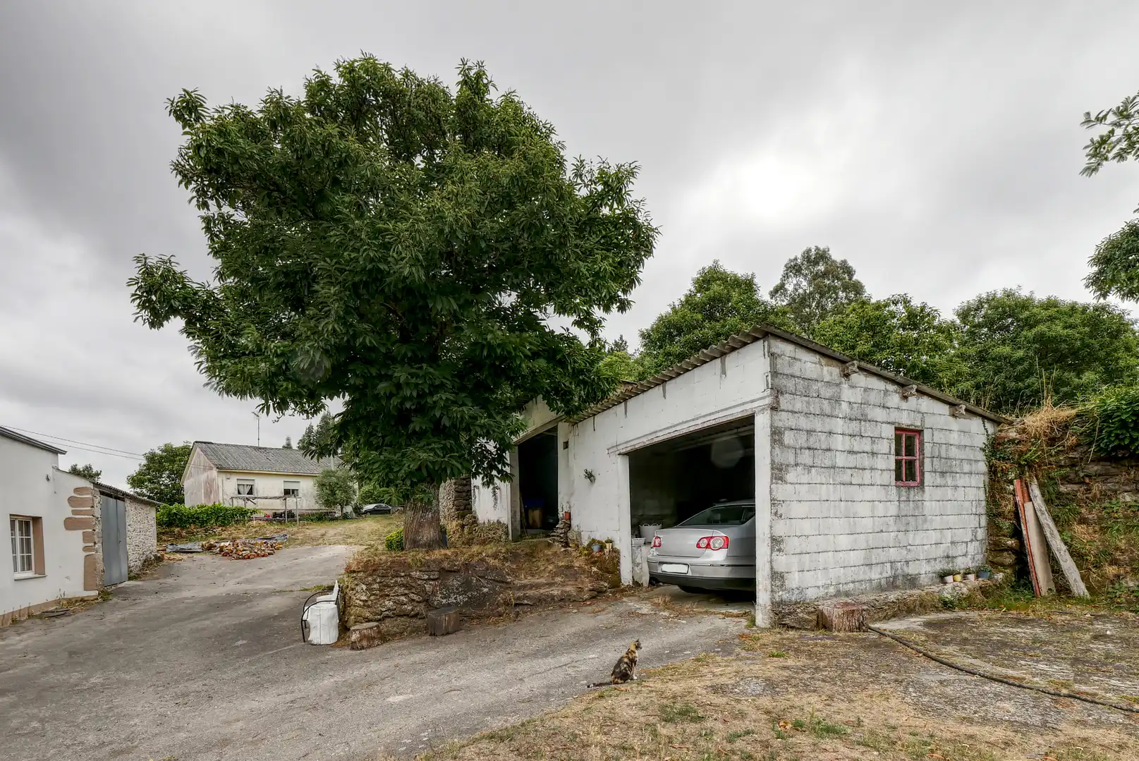 Vista exterior de Casa o xalet en venda en Guitiriz amb Jardí privat, Moblat i Forn