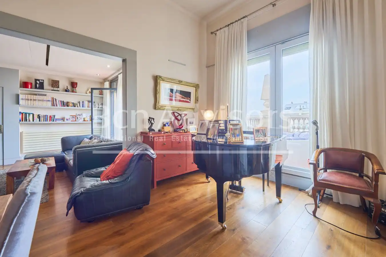Living room of Attic for sale in Barcelona  with Air Conditioner, Heating and Parquet flooring