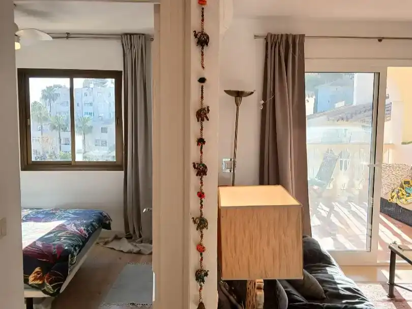 Terrassa de Apartament de lloguer en Mijas amb Aire condicionat i Piscina