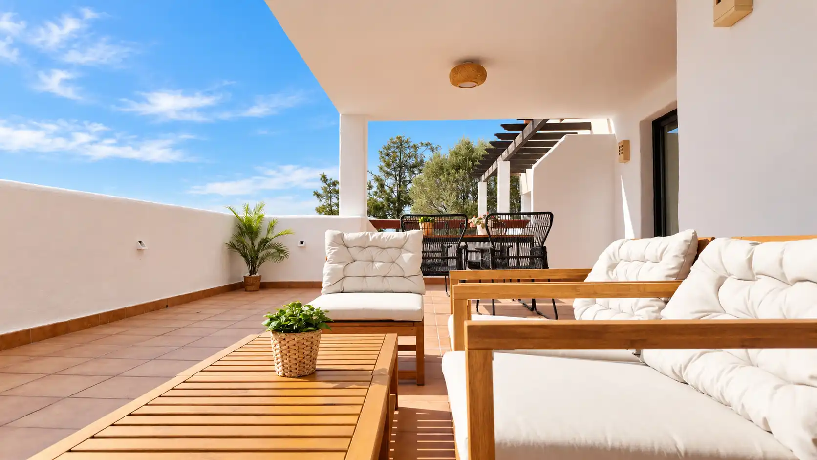 Terrasse von Wohnung zum Verkauf in Casares mit Klimaanlage, Heizung und Terrasse