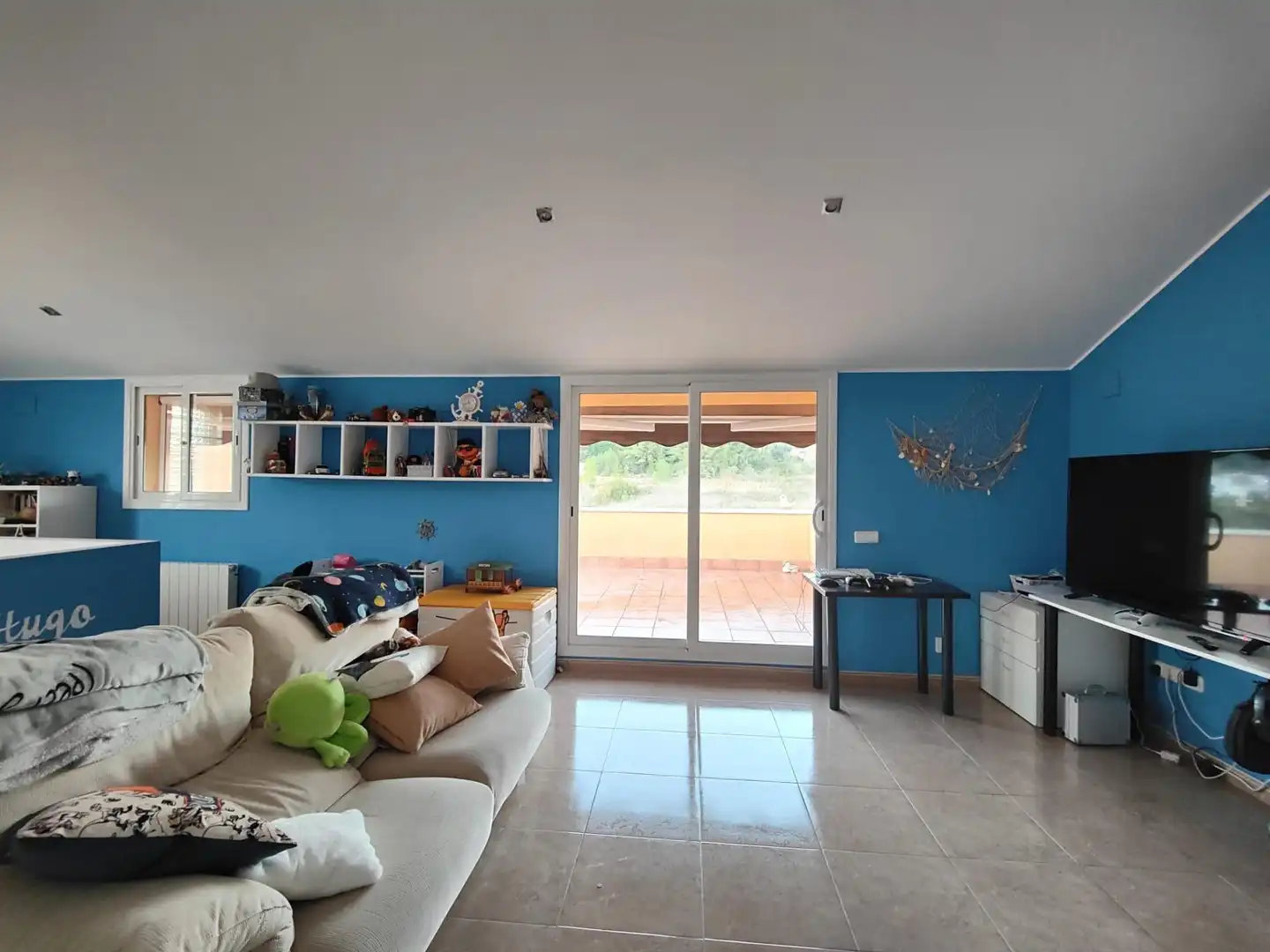 Sala de estar de Casa o chalet en venta en Cunit con Calefacción, Jardín privado y Terraza
