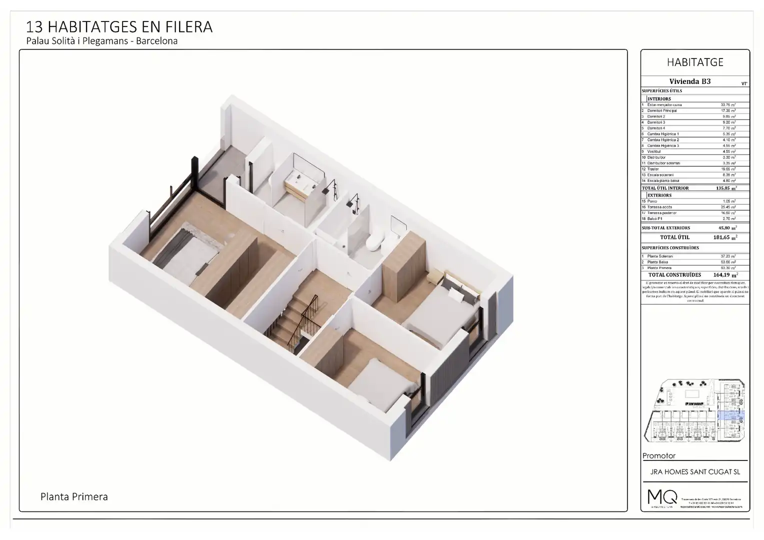 Neubau-Reihenhaus mit Terrasse zum Verkauf in Avinguda del Camí Reial 188, imagen 2