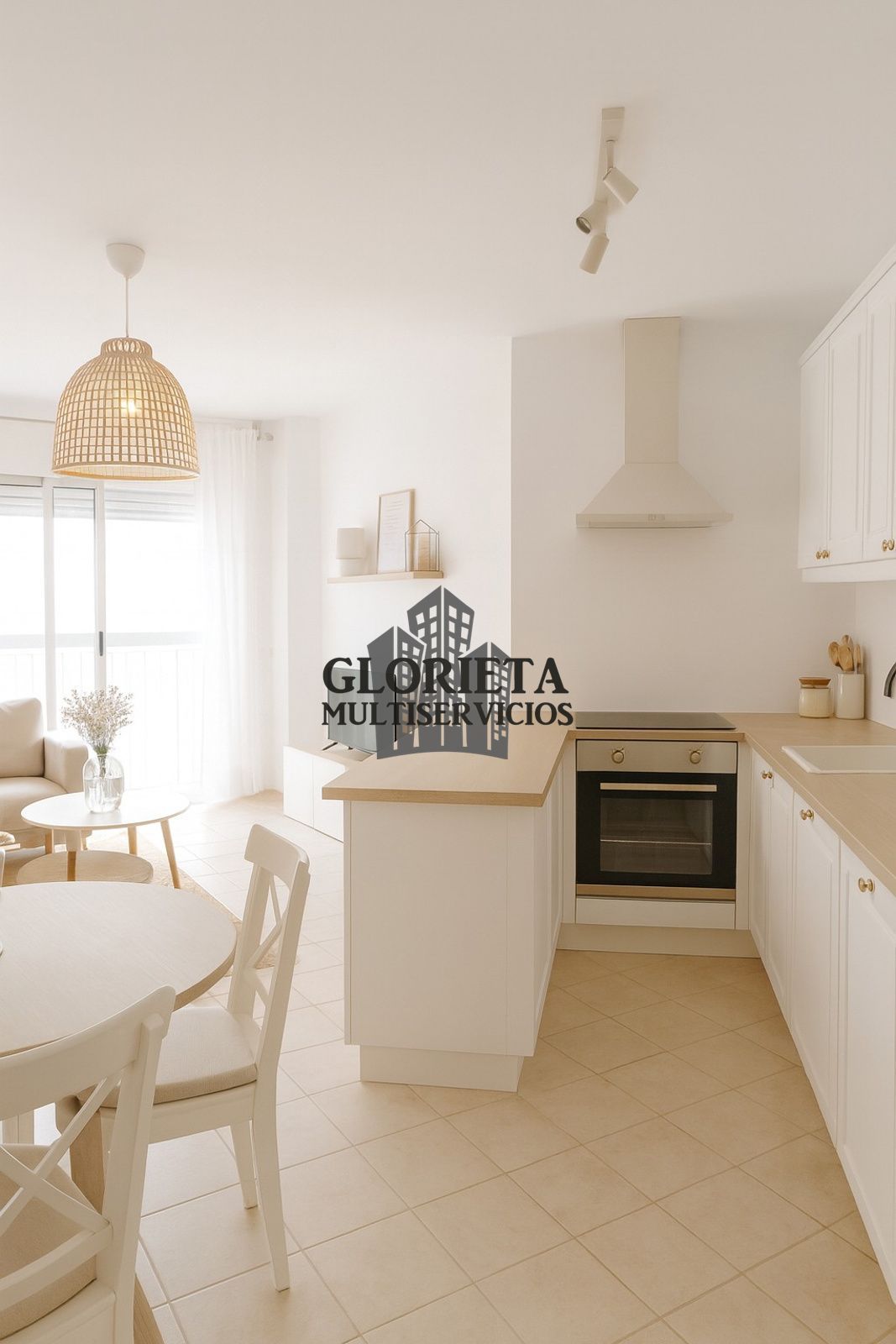 Kitchen of Flat for sale in Nigrán  with Heating, Parquet flooring and Terrace