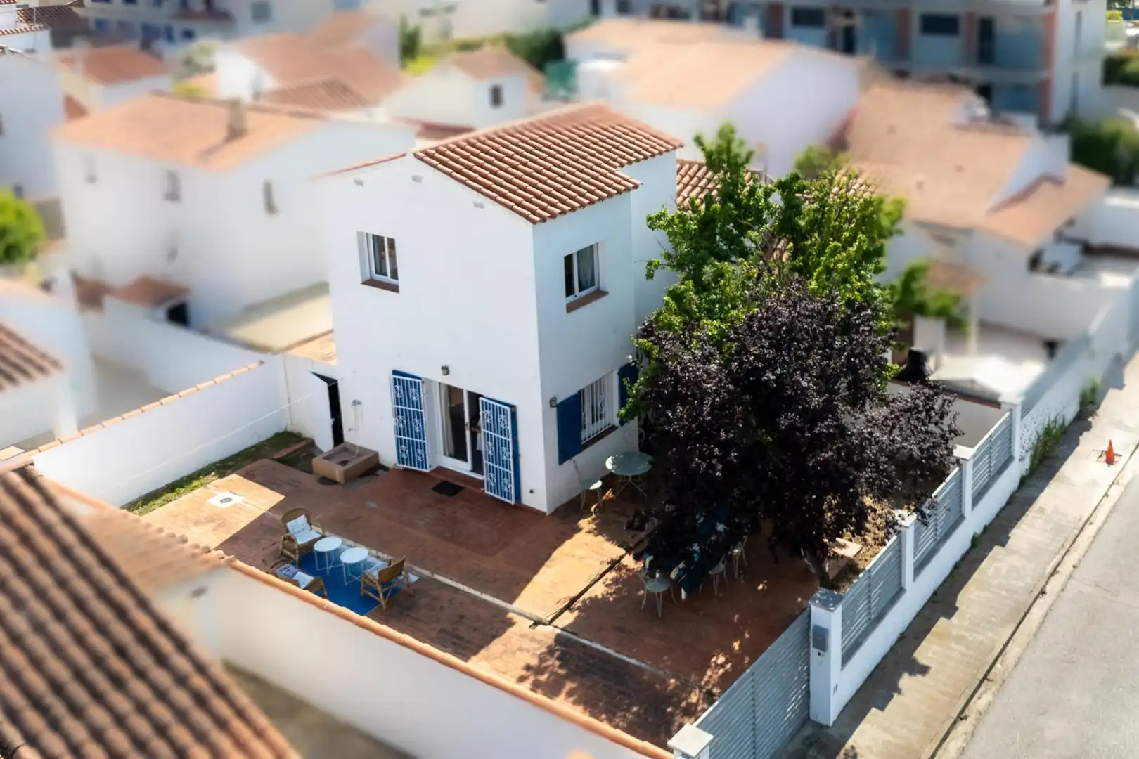 Vista exterior de Casa o xalet en venda en Roses amb Jardí privat, Terrassa i Forn