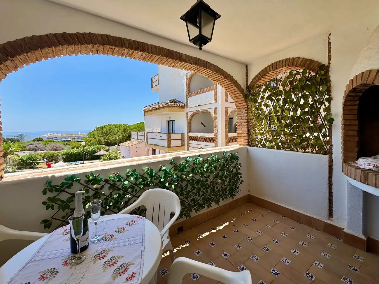 Terraza de Apartamento en venta en Mijas con Aire acondicionado, Terraza y Amueblado