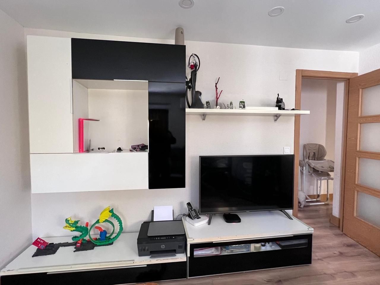 Living room of Flat for sale in  Madrid Capital  with Air Conditioner and Furnished