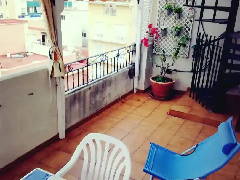 Terrasse von Dachboden zur Miete in Gandia mit Klimaanlage, Möbliert und Balkon