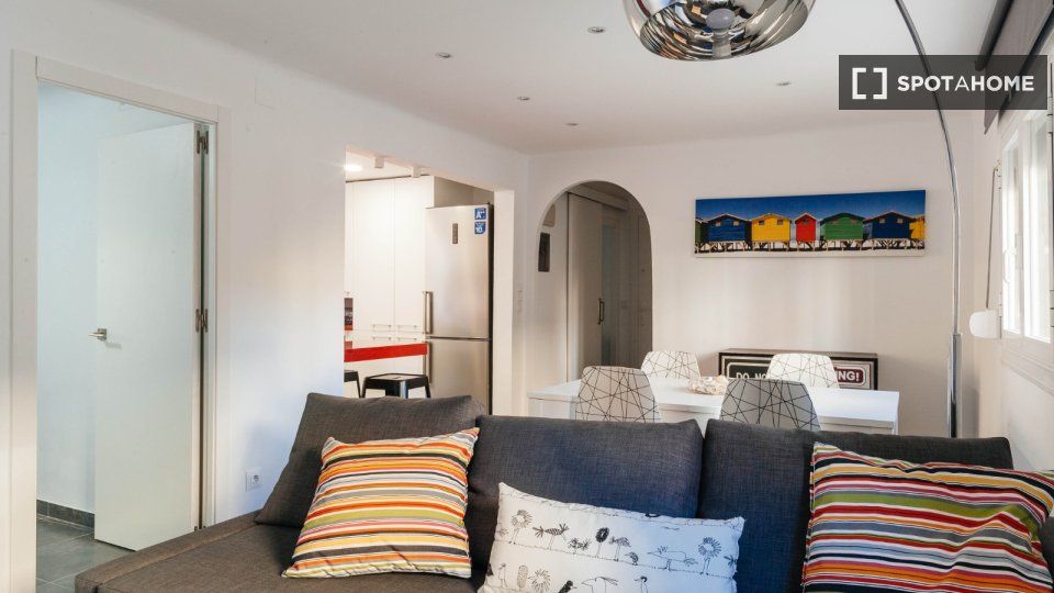 Living room of Flat to rent in Sitges  with Air Conditioner, Heating and Furnished