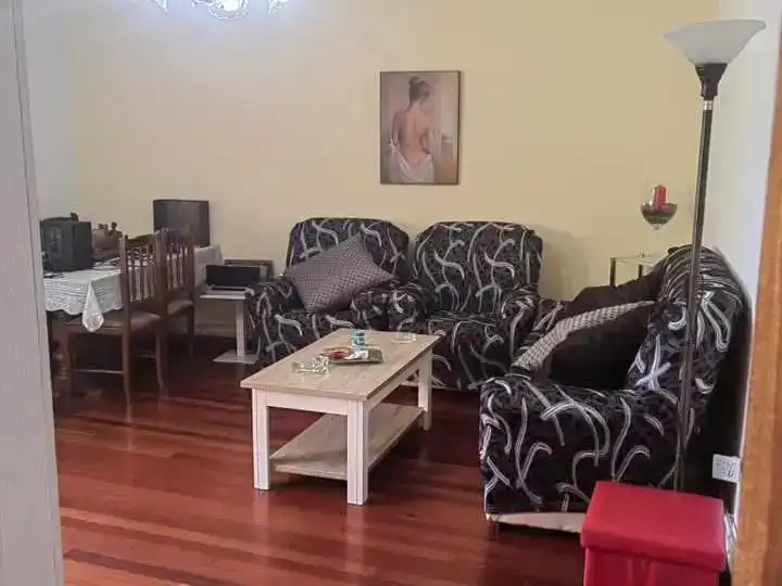 Sala de estar de Casa o chalet en venta en Monterroso con Jardín privado, Piscina y Amueblado