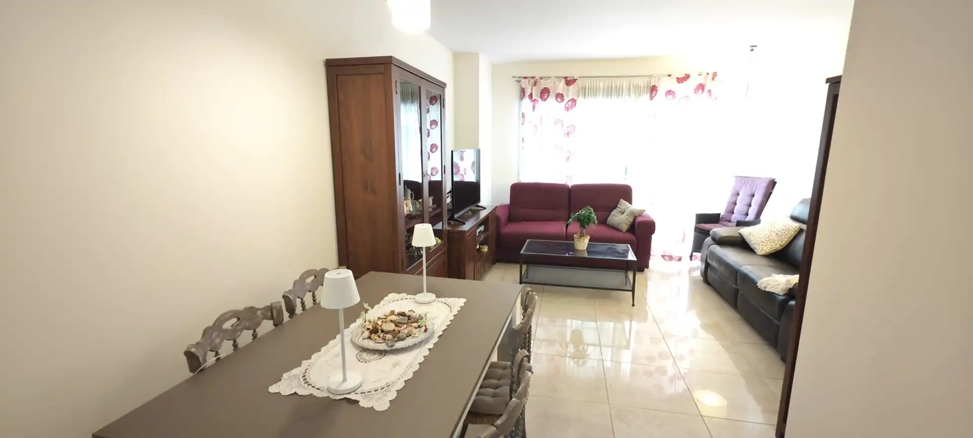 Wohnzimmer von Wohnungen zur Miete in Dénia mit Klimaanlage, Heizung und Terrasse