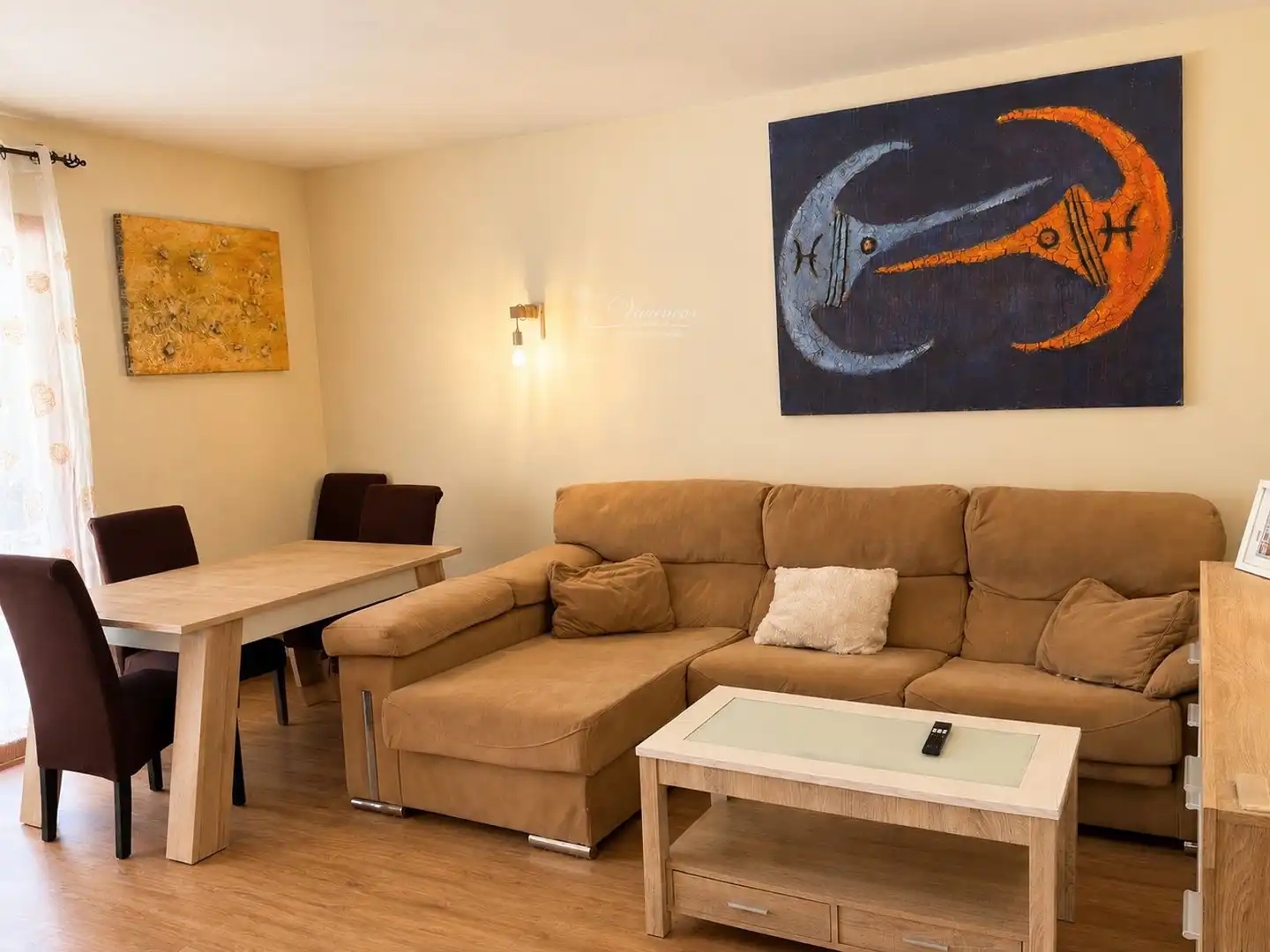 Sala d'estar de Casa adosada en venda en Sencelles amb Aire condicionat, Jardí privat i Terrassa