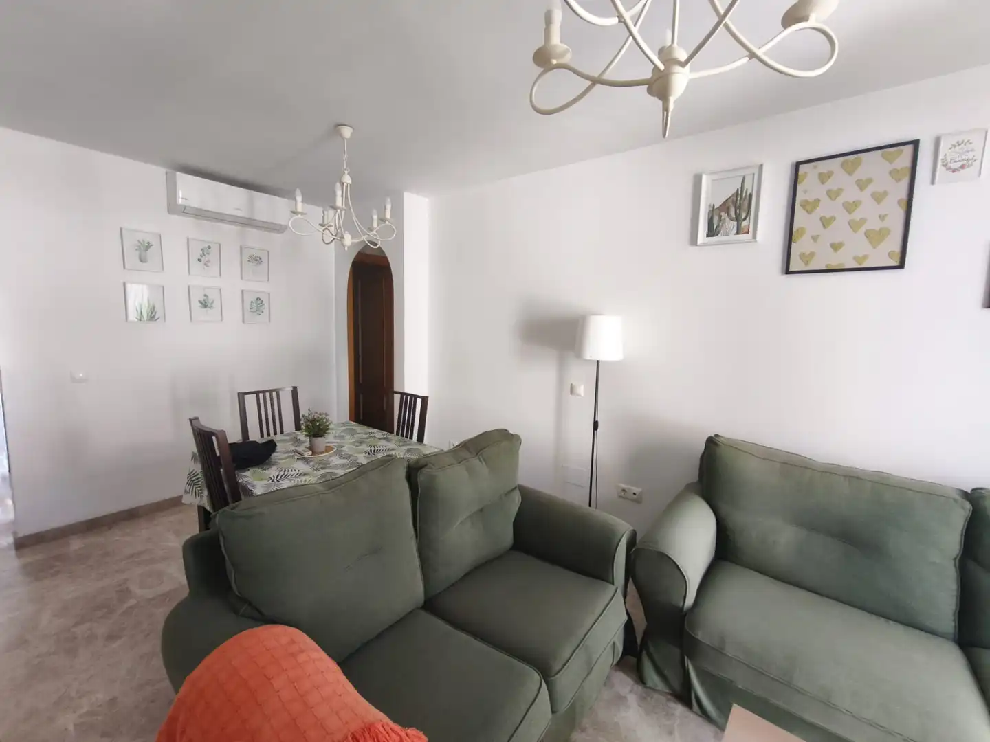 Living room of Flat for rent in Alhaurín El Grande  with Air Conditioner, Heating and Terrace