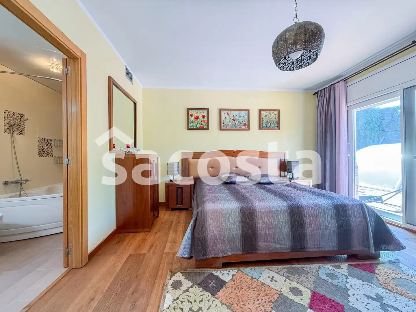 Dormitori de Casa o xalet en venda en Lloret de Mar amb Aire condicionat, Jardí privat i Parquet