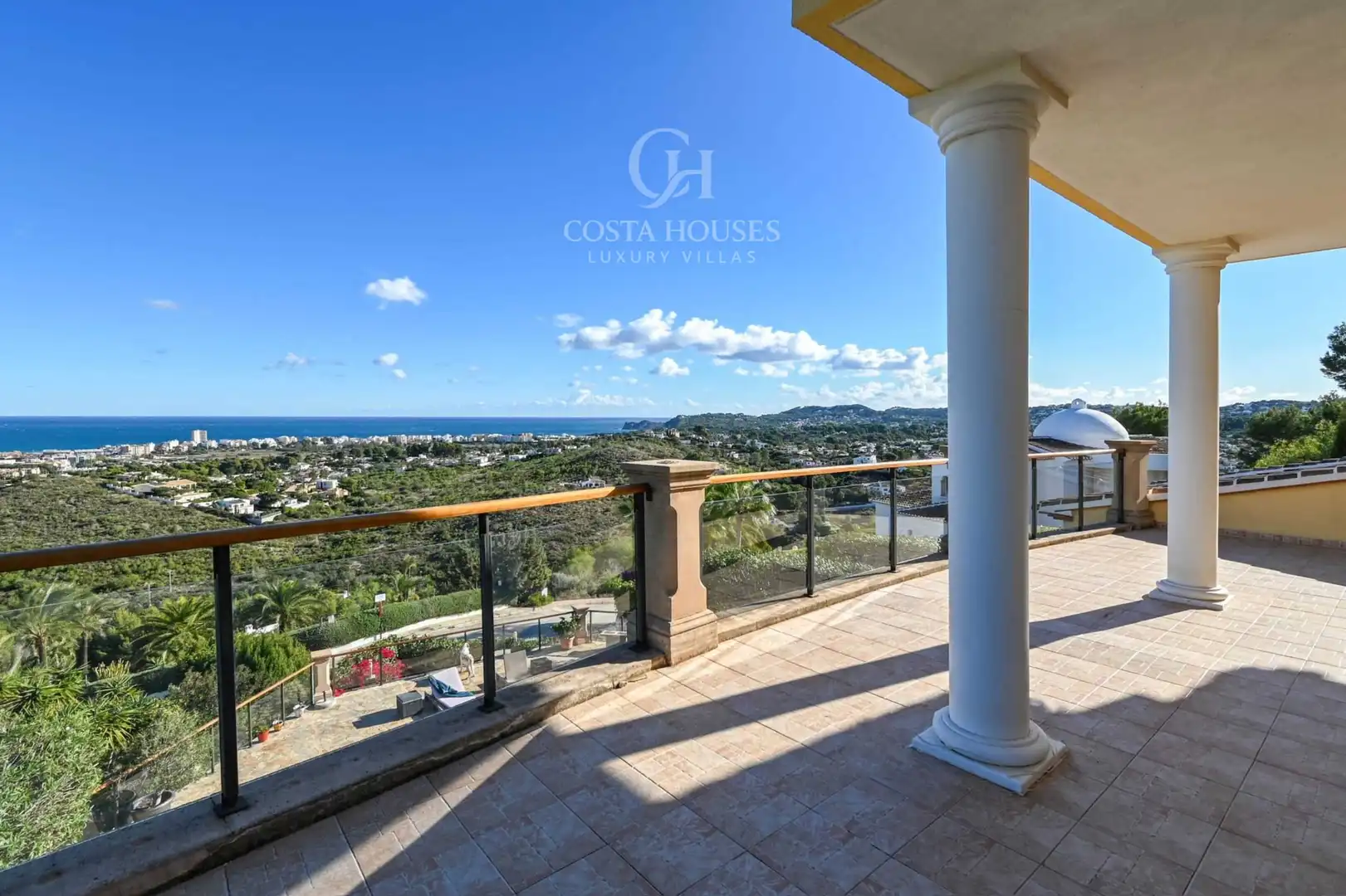 Terrace of Houses for sale in Jávea / Xàbia  with Air Conditioner, Private garden and Parquet flooring