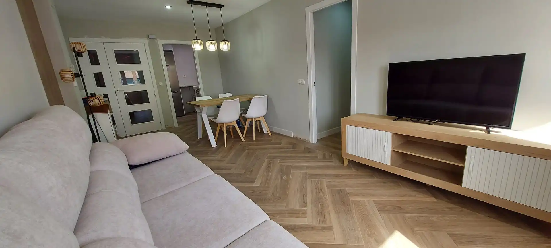 Living room of Flat for rent in Málaga  with Air Conditioner and Furnished