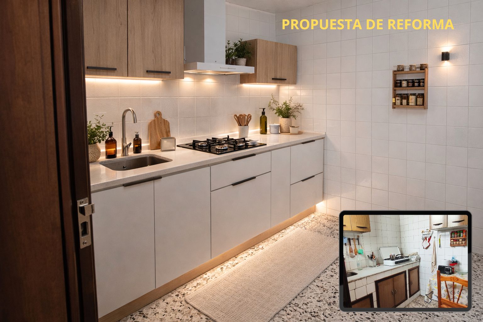 Cuina de Pis en venda en Las Palmas de Gran Canaria amb Terrassa, Moblat i Balcó