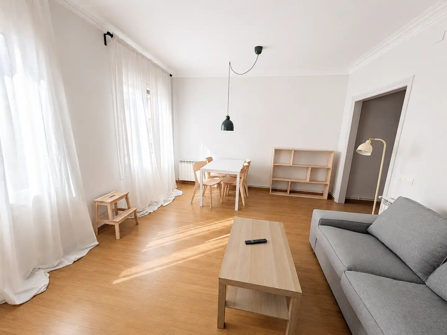 Wohnzimmer von Wohnung zur Miete in Barcelona mit Klimaanlage, Heizung und Möbliert