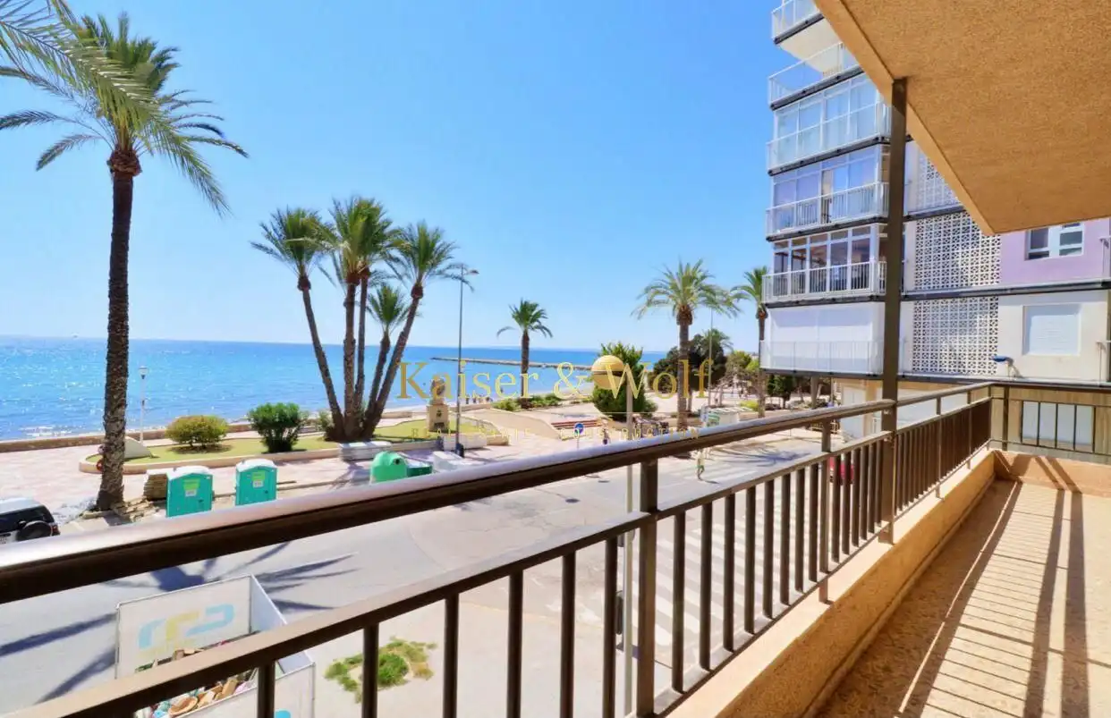 Exterior view of Flat for rent in Santa Pola  with Air Conditioner, Terrace and Furnished