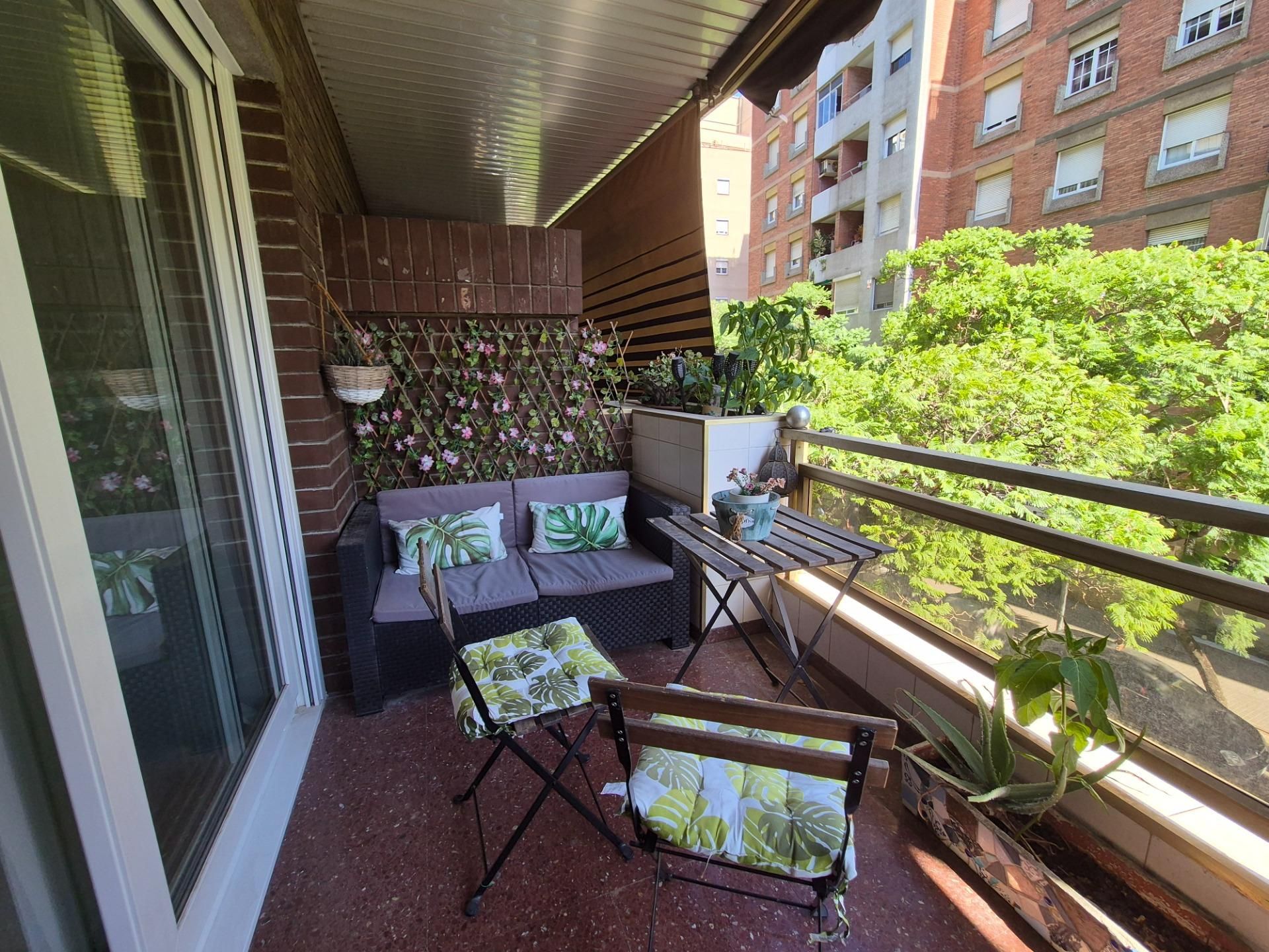 Terrace of Flat for sale in  Barcelona Capital  with Air Conditioner, Heating and Parquet flooring