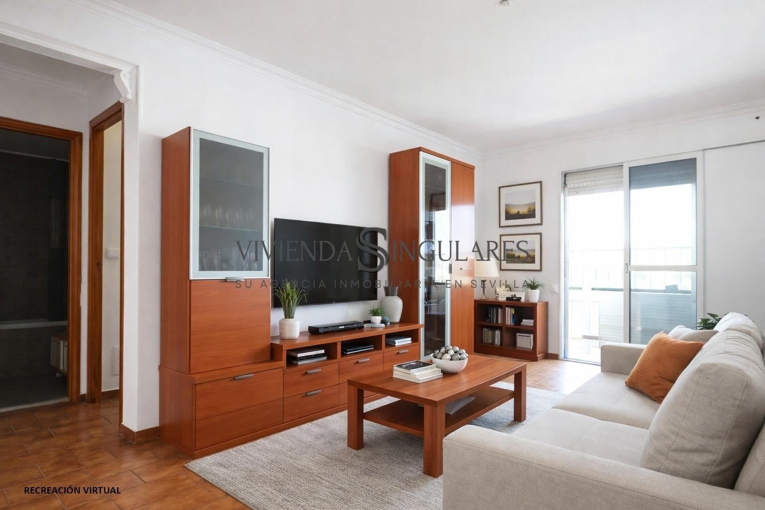 Living room of Flat for sale in Alcalá de Guadaira  with Terrace and Alarm