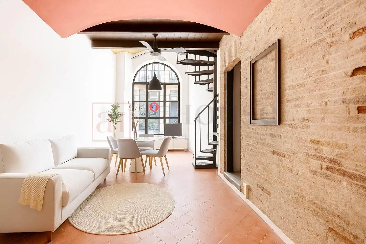 Sala de estar de Piso en venta en  Barcelona Capital con Aire acondicionado y Calefacción