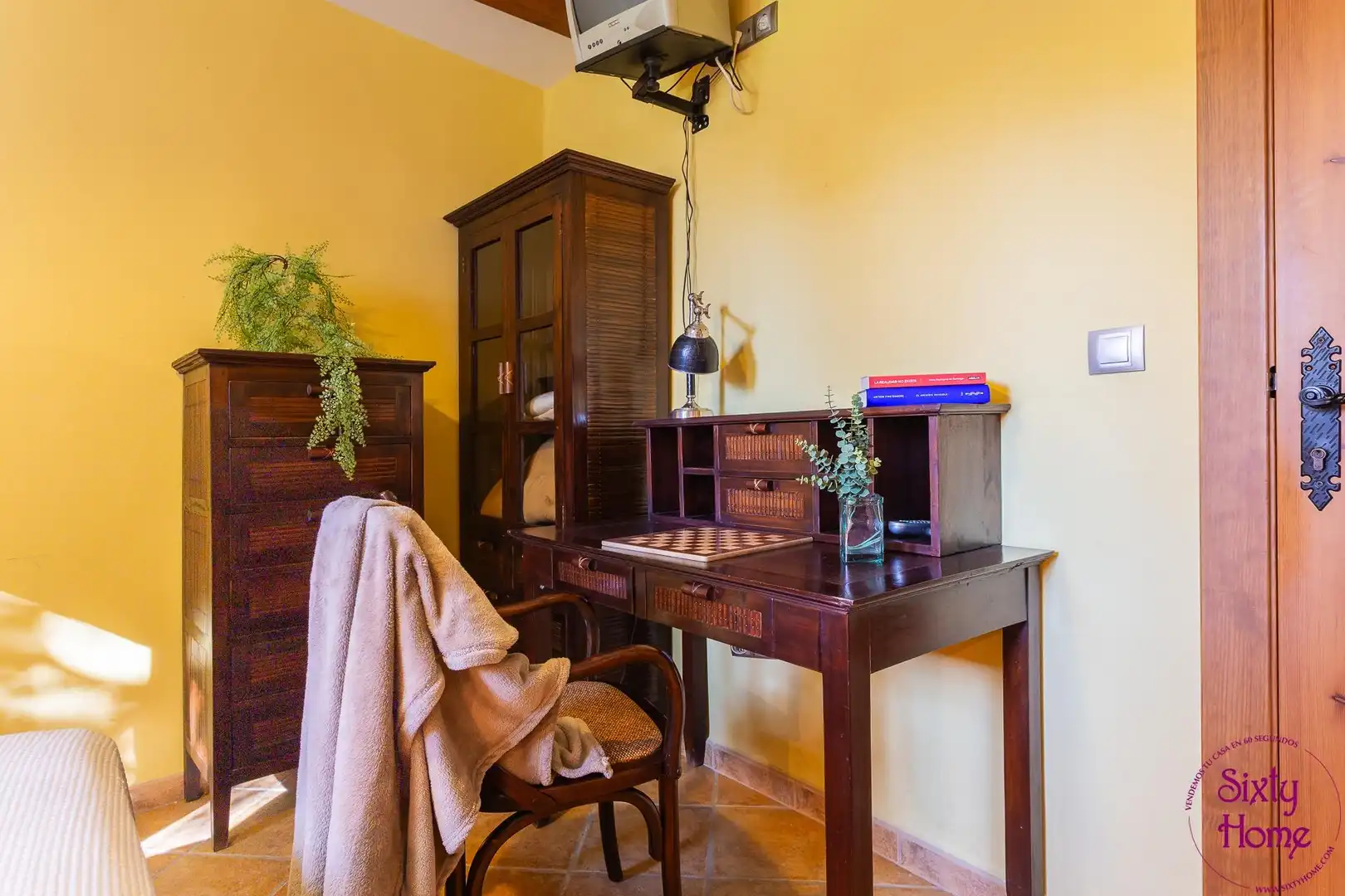 Dormitori de Casa adosada en venda en Ejea de los Caballeros amb Aire condicionat, Jardí privat i Terrassa