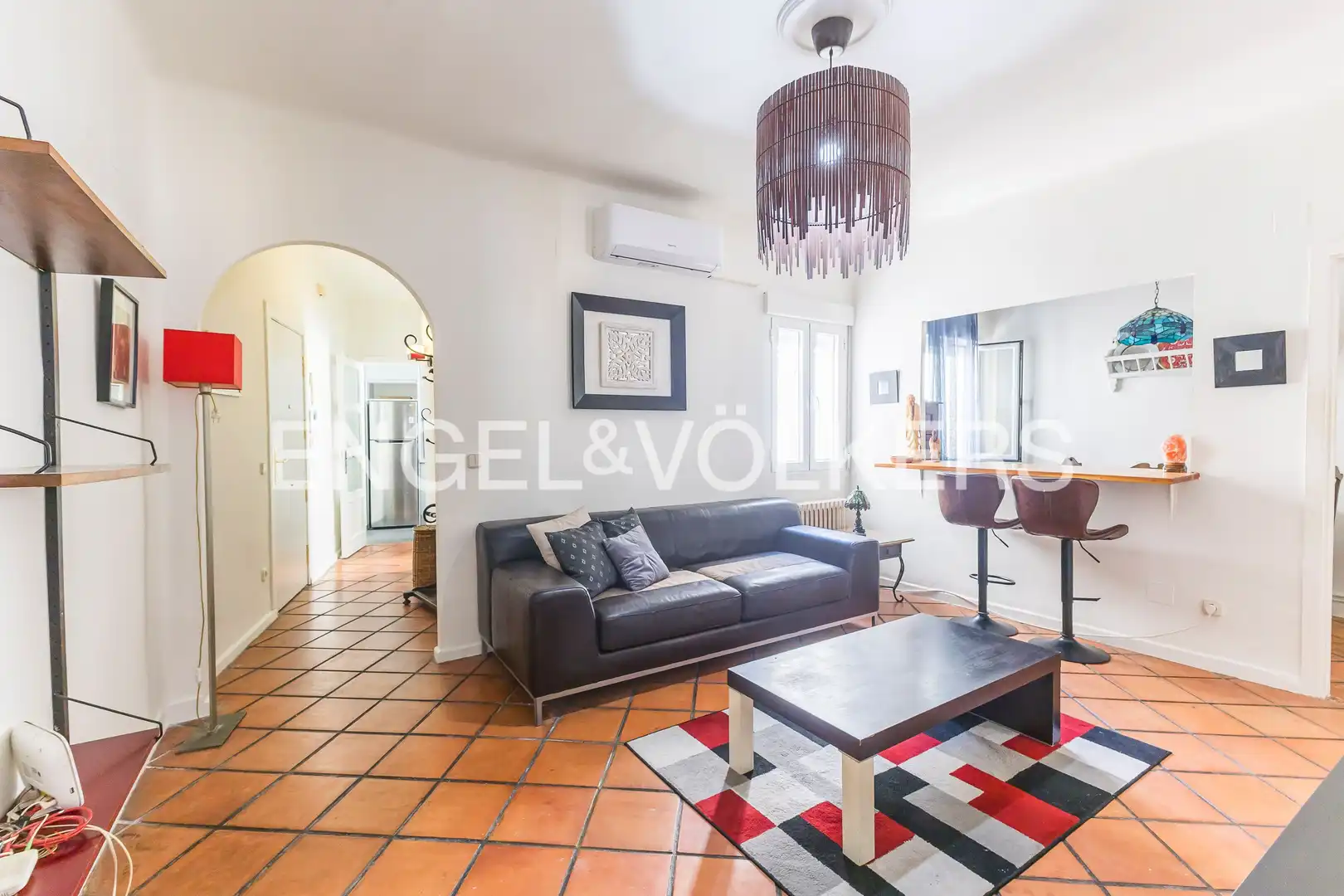 Sala de estar de Piso de alquiler en Madrid con Aire acondicionado, Calefacción y Amueblado