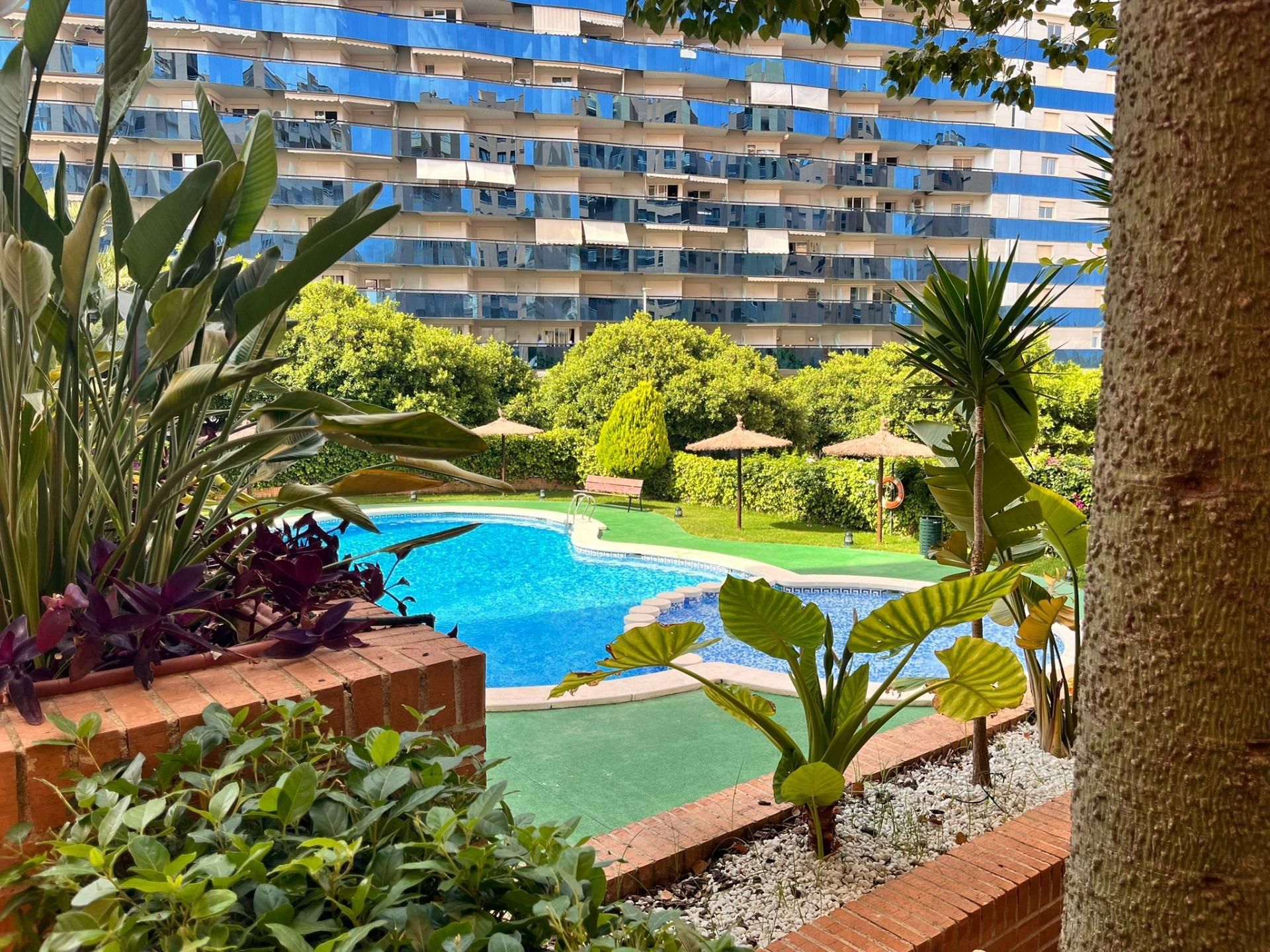 Jardí de Apartament en venda en Villajoyosa / La Vila Joiosa amb Aire condicionat, Calefacció i Jardí privat