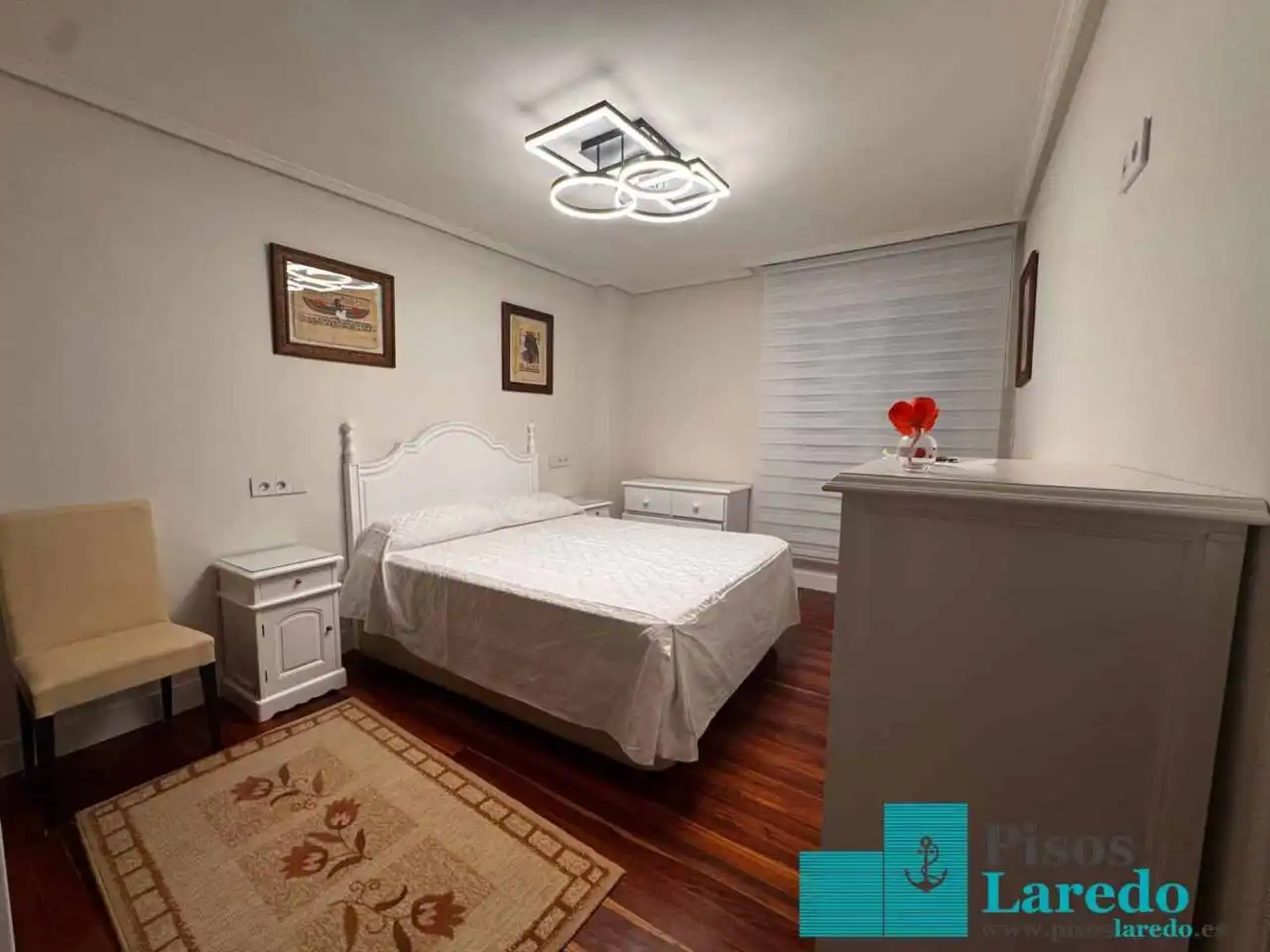Bedroom of Flat for rent in Laredo  with Heating, Terrace and Furnished