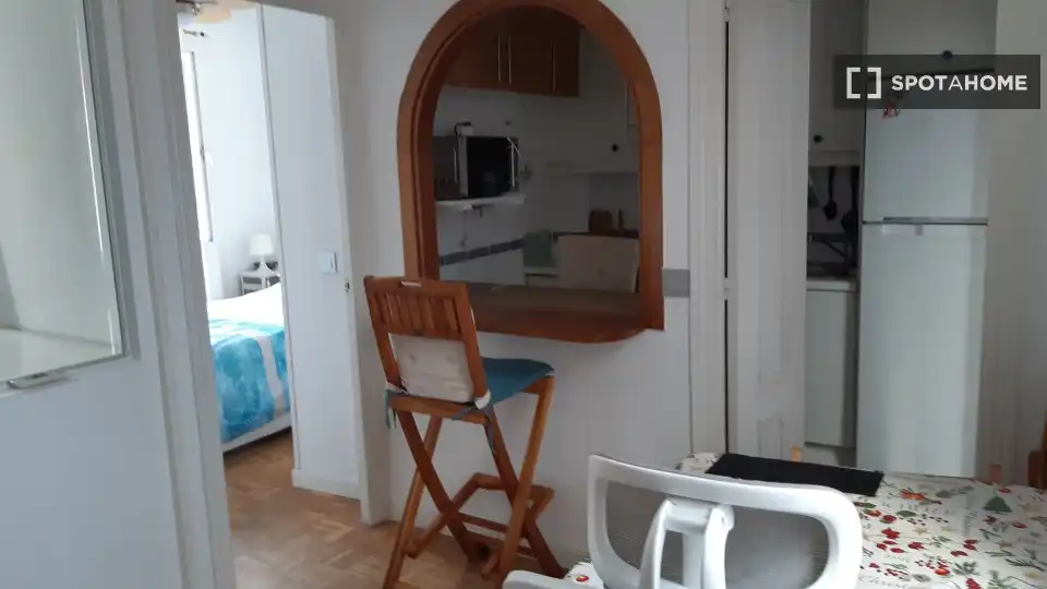Balcony of Flat for rent in Madrid  with Air Conditioner, Heating and Furnished