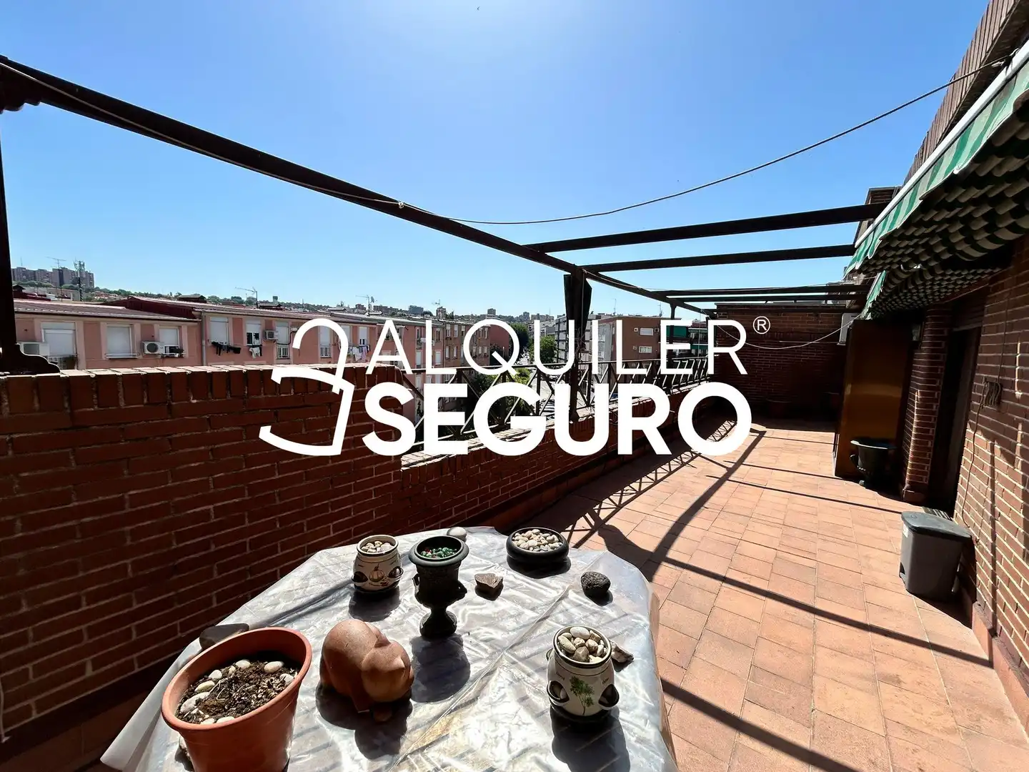 Terrasse von Dachboden zur Miete in Madrid mit Klimaanlage, Heizung und Möbliert