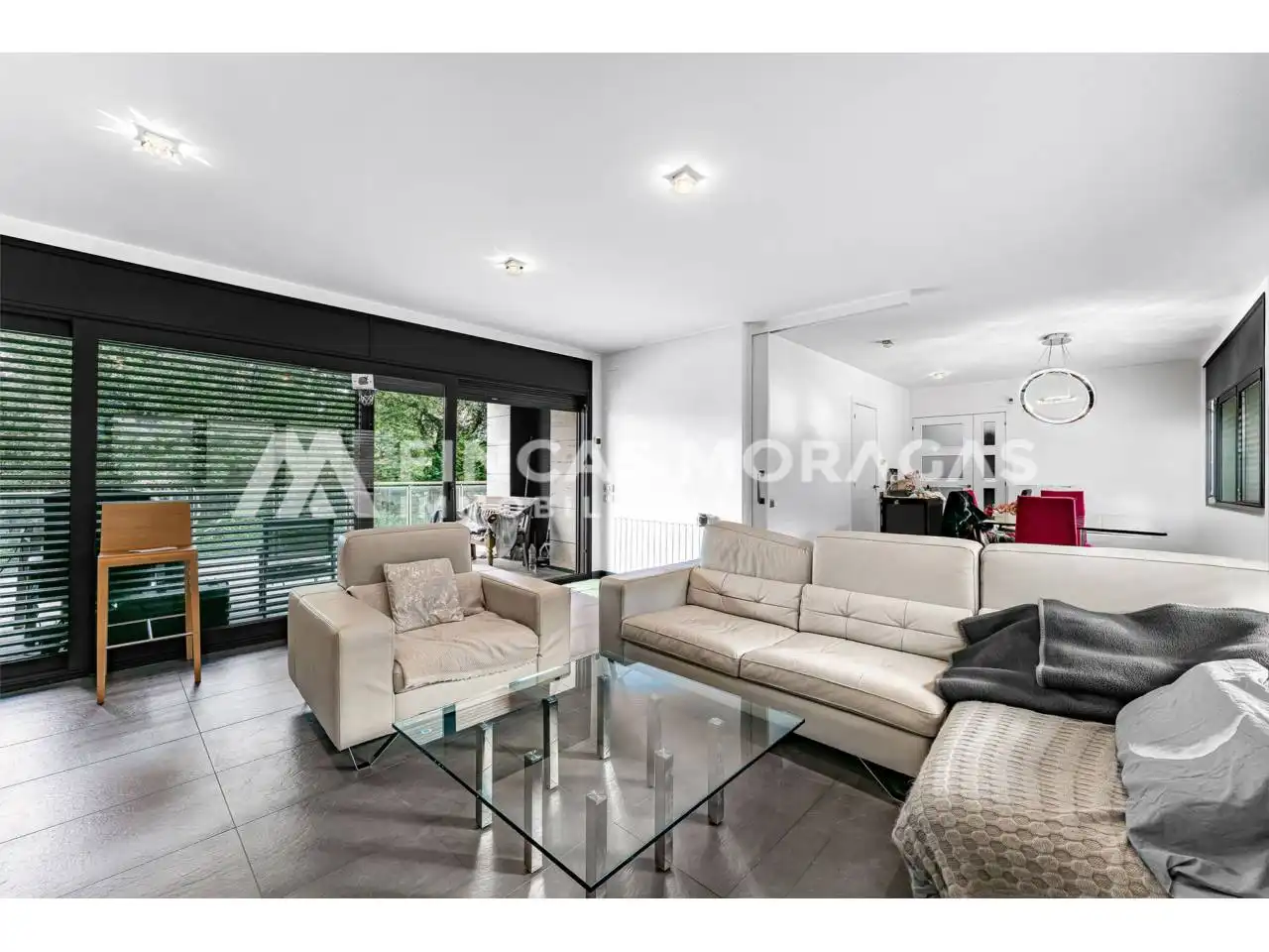 Living room of Houses for sale in Sant Cugat del Vallès  with Air Conditioner, Heating and Private garden