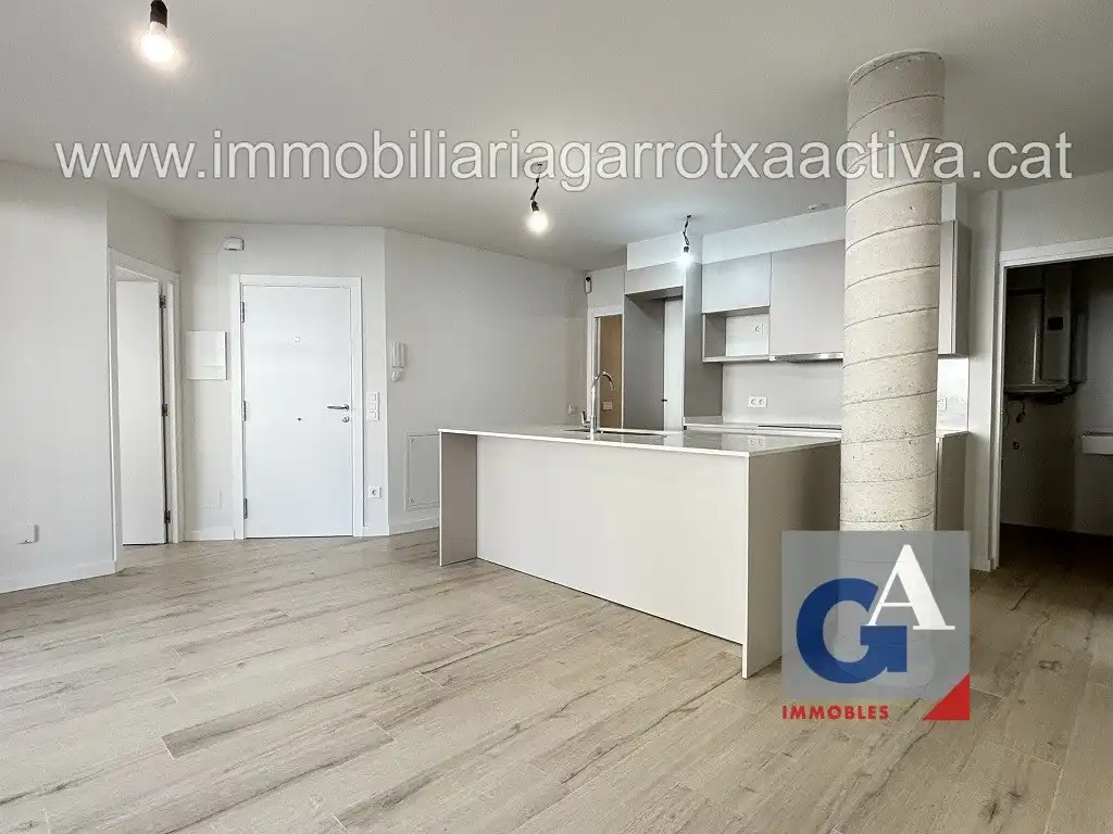 Vista exterior de Piso en venta en Olot con Calefacción, Terraza y Balcón