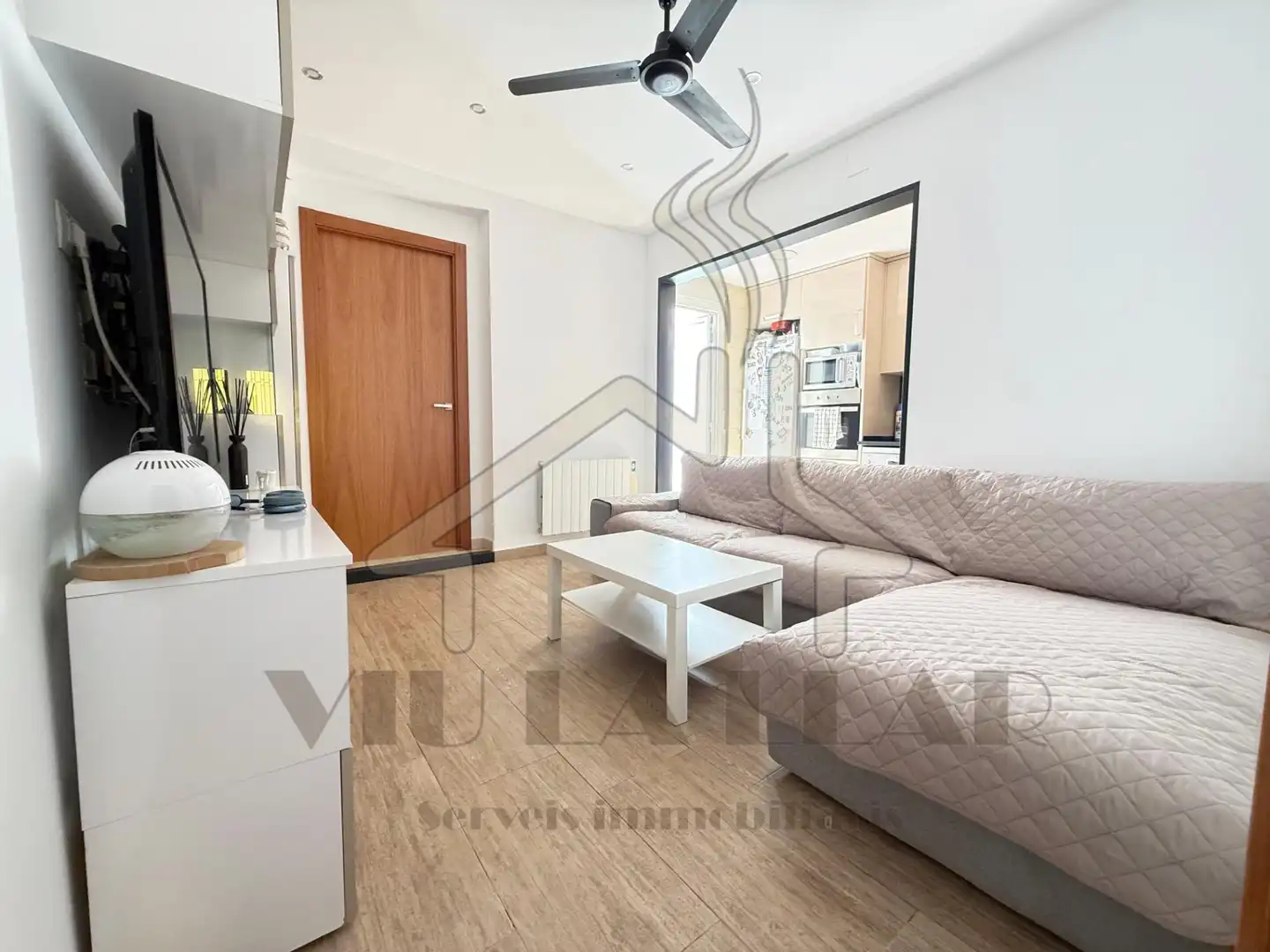 Sala de estar de Piso en venta en Mataró con Calefacción y Terraza