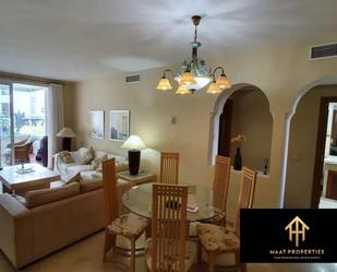 Dining room of Flat to rent in Estepona  with Air Conditioner, Private garden and Swimming Pool