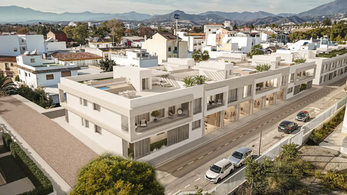 Vista exterior de Planta baixa en venda en Marbella amb Aire condicionat, Terrassa i Traster