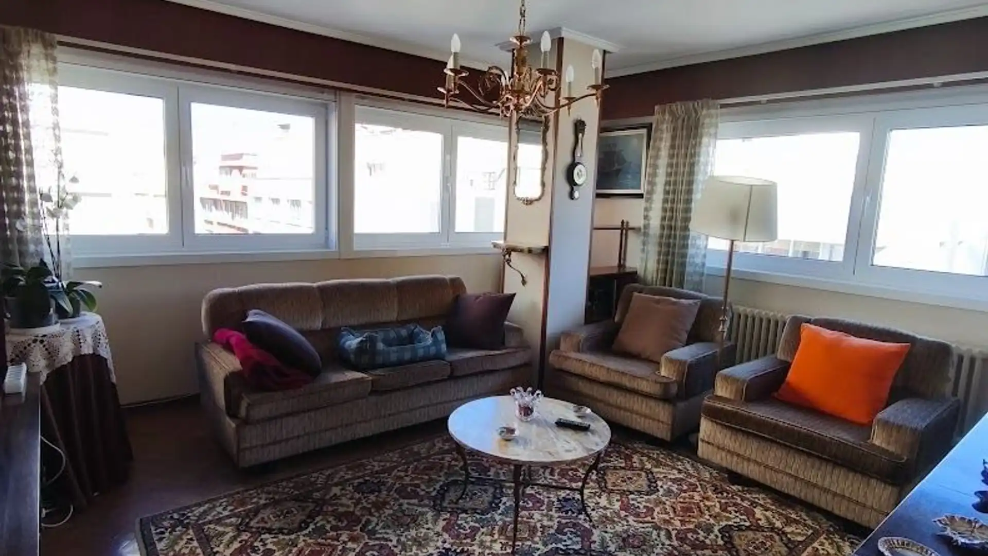 Living room of Flat for sale in A Coruña Capital   with Heating and Furnished