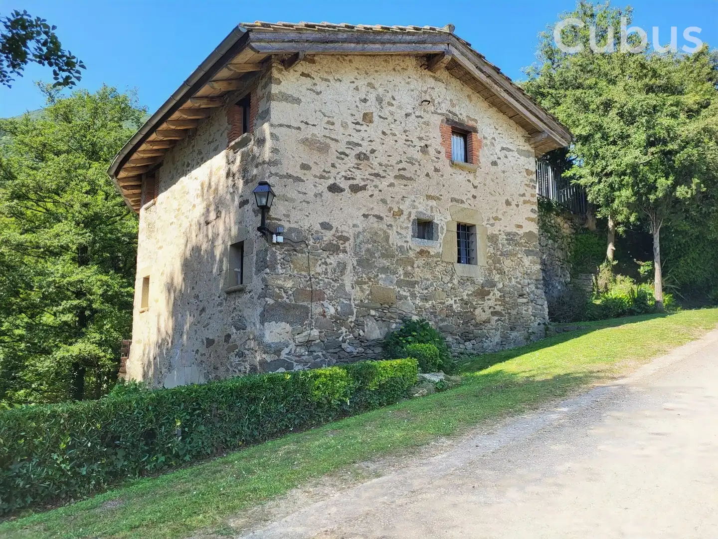 Vista exterior de Finca rústica en venta en Sant Feliu de Pallerols con Calefacción, Terraza y Trastero