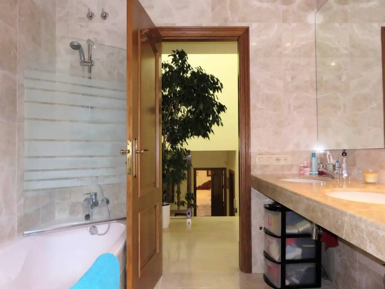 Baño de Casa o chalet en venta en Vallromanes con Calefacción, Jardín privado y Terraza