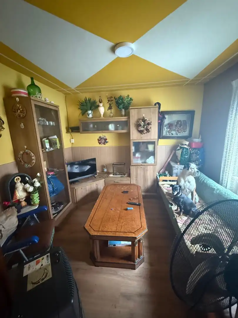 Sala d'estar de Casa o xalet en venda en Mieres (Asturias) amb Terrassa, Piscina i Moblat