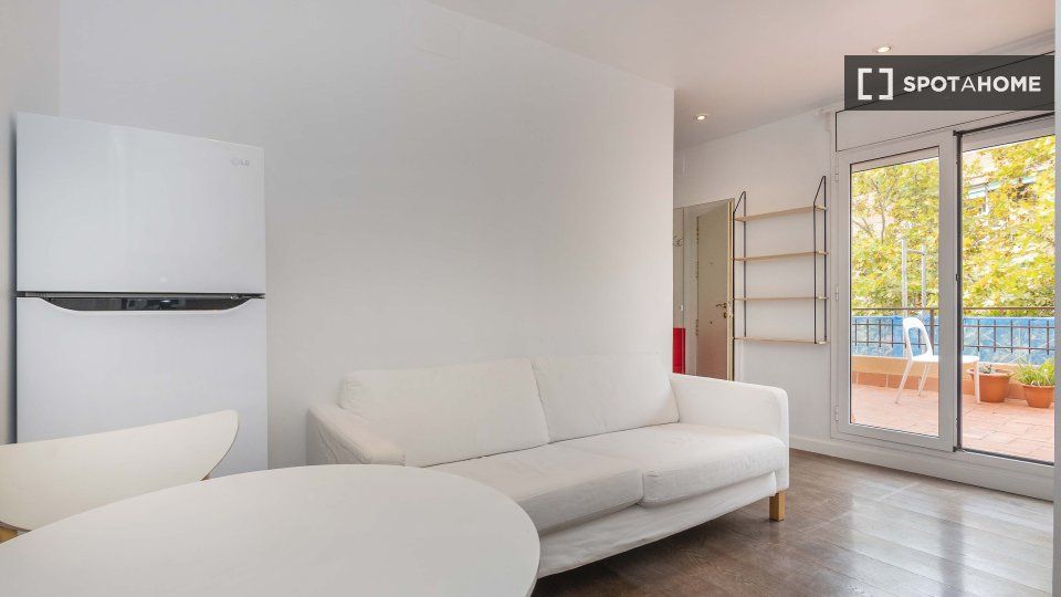 Bedroom of Flat to rent in  Barcelona Capital  with Air Conditioner, Heating and Furnished